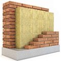 Минераловатная теплоизоляция Rockwool Кавити Баттс для трёхслойных наружных стен