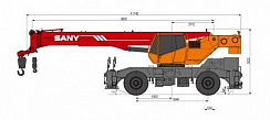 Короткобазный кран PALFINGER SANY SRC250C