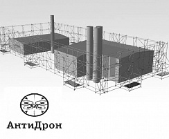Защита зданий и сооружений на основе строительных лесов PSK SCAFF SYSTEM от БПЛА и внешних воздействий